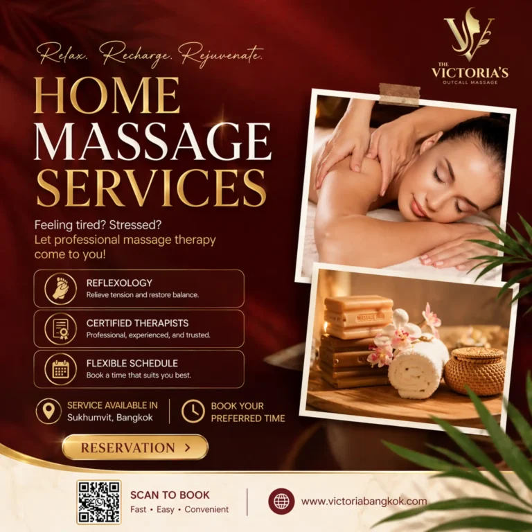 หน้าแรก 19 Premium Outcall Massage by The Victoria’s Bangkok