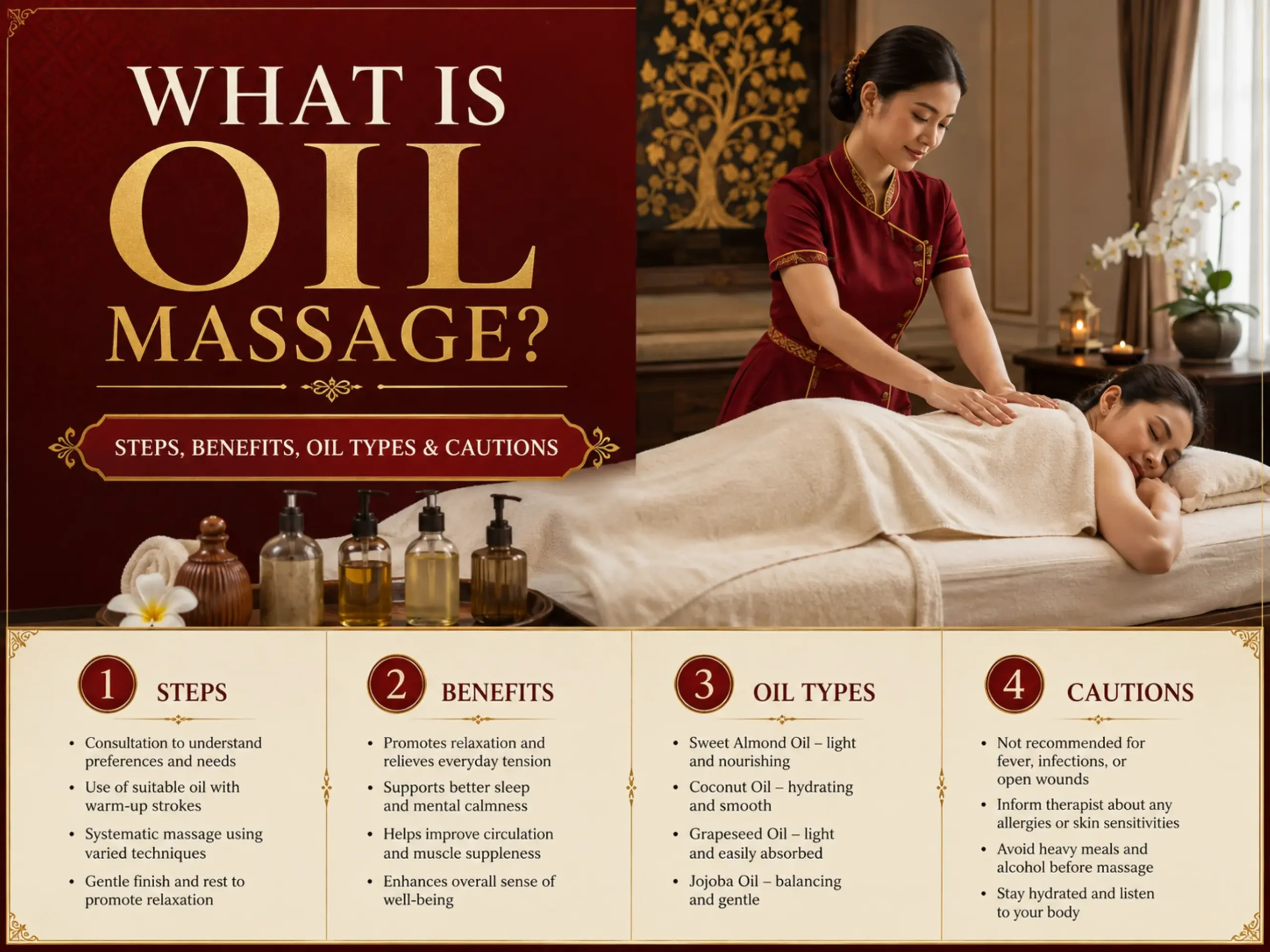 什么是精油按摩?步骤、好处、按摩油类型与注意事项 1 280458 what-is-oil-massage (Horizontal)
